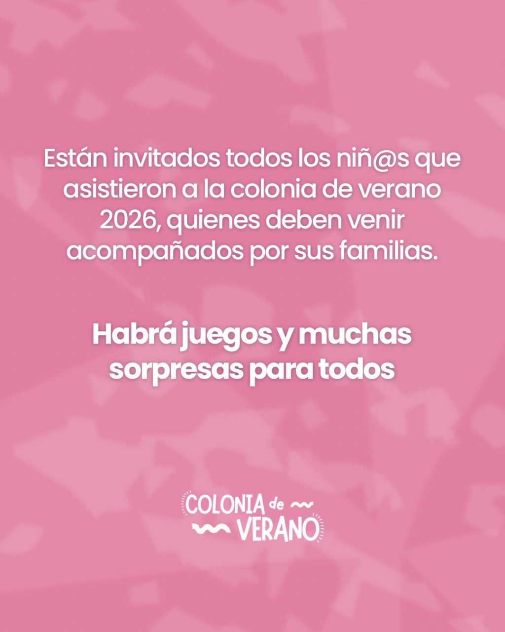 Instagram post from coloniadeverano2026. This post is in position 2.